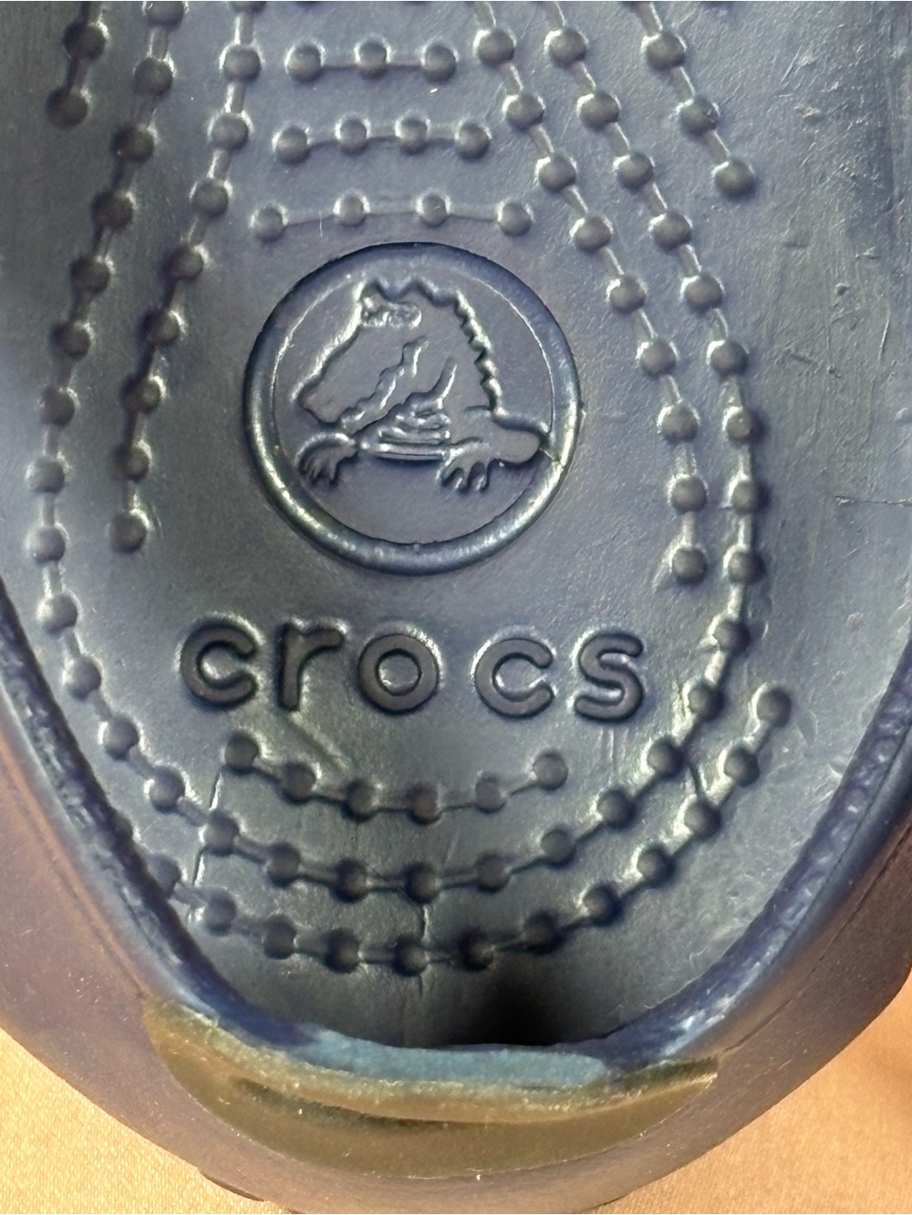 Crocs Women's Navy Blue Kadee Slip-On Ballet Flats Size W's 5 - Picture 6 of 11
